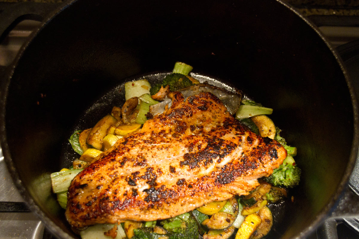 Blackened salmon with a deeply seasoned crust, a signature use for Spice Czar Blackened Seasoning.