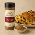 Spice Czar Advieh 4 oz shaker with spice and Persian jeweled rice