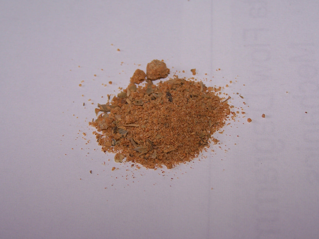 Cajun spice mixture showing the red-brown seasoned appearance used to represent Spice Czar Andouille Sausage Seasoning. Photo by Henna via Wikimedia Commons, CC BY-SA 1.0.