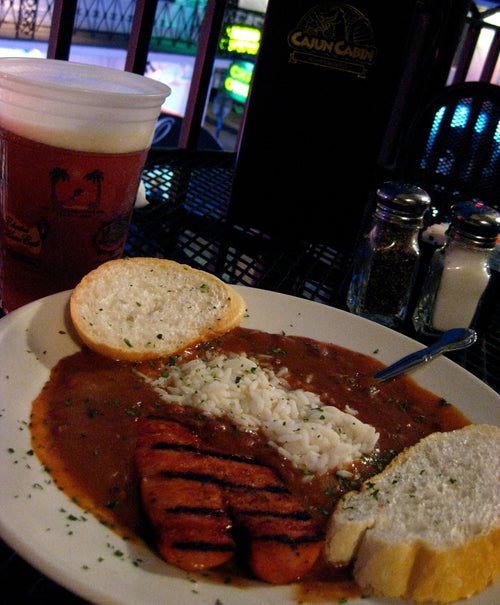 New Orleans jambalaya with chicken and andouille sausage, a serving idea for Spice Czar Andouille Sausage Seasoning. Photo by Ishwar via Wikimedia Commons, CC BY 2.0.