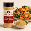 Citrus Ginger Stir-Fry Seasoning 4 oz Spice Czar shaker with visible seasoning and serving suggestion