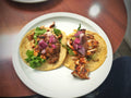 Pollo asado chicken tacos shown as a serving use for Spice Czar Pollo Asado Seasoning. Photo by T. Tseng via Wikimedia Commons, CC BY 2.0.