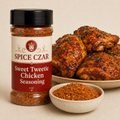 Sweet Tweetie Chicken Seasoning 4 oz Spice Czar shaker with visible seasoning and serving suggestion