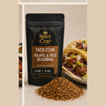 Spice Czar Taco Czar Falafel & Taco Seasoning with warm chile-cumin blend and taco-style falafel serving visual