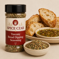 Tuscany Bread Dipping Seasoning 4 oz Spice Czar shaker with visible seasoning and serving suggestion