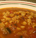 Vegan vegetable minestrone shown as a serving use for Spice Czar Vegetable Soup Seasoning. Photo by Vegan Feast Catering, CC BY 2.0.